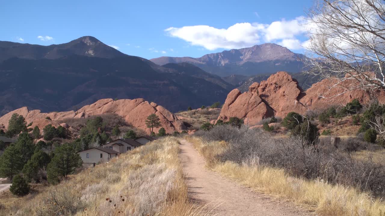 Walking path in Garden of the Gods Colorado.