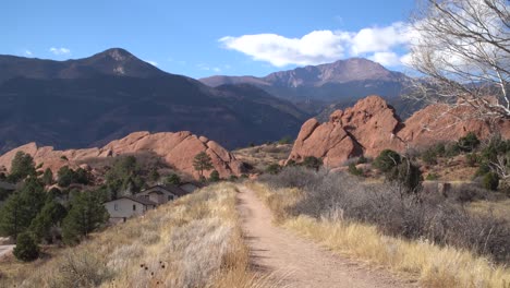 walking path in garden of the gods colorado.