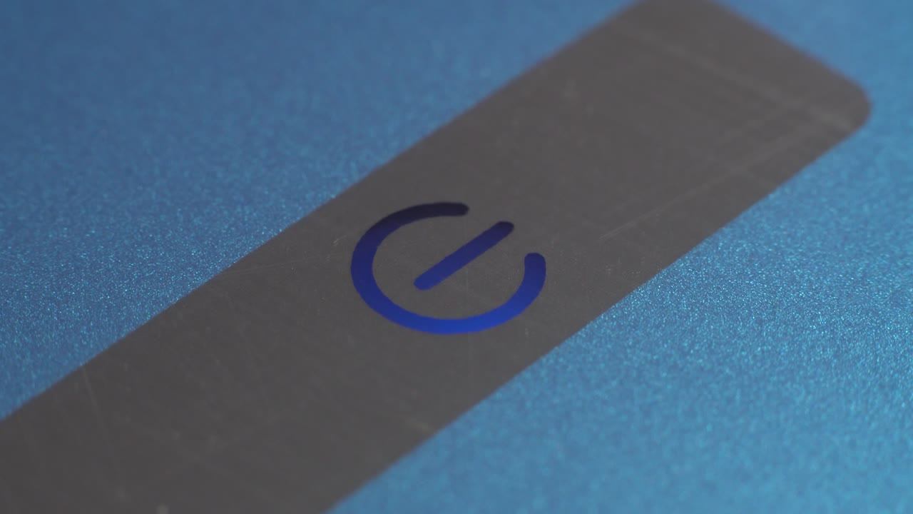 di macro su pulsante che si accende