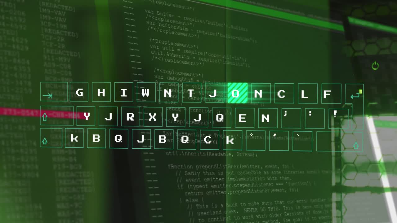 데이터 처리 및 키보드의 애니메이션 서버  ⁇