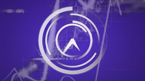 reloj analógico y gráficos con números