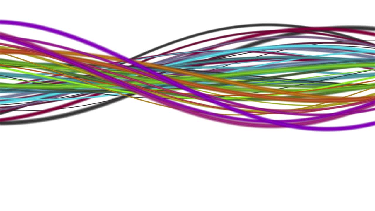 Fantastic animation with stripe wave object in slow motion, 4096x2304 loop 4K