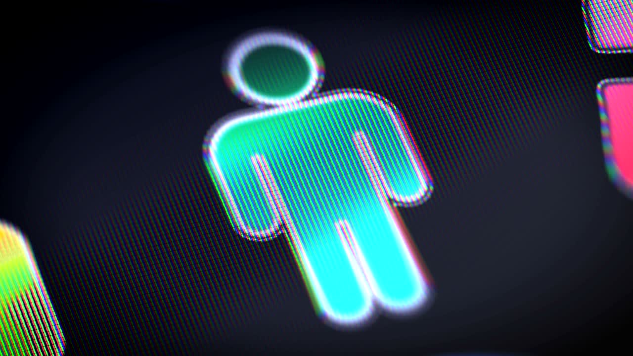 el icono de la persona en la pantalla.