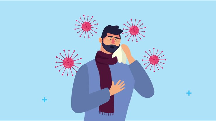 patient with covid19 symptom character