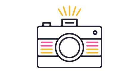디지털 카메라 아이콘 애니메이션
