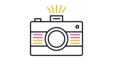 digital camera icon animation