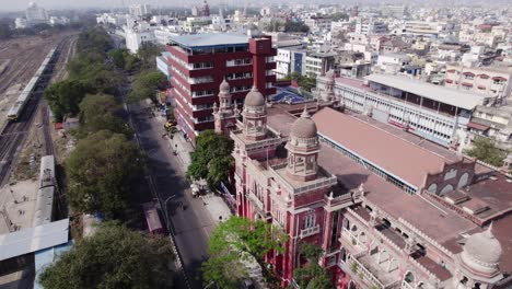 Chennai-vintage-building-and-railway-track-build-during-british-rule