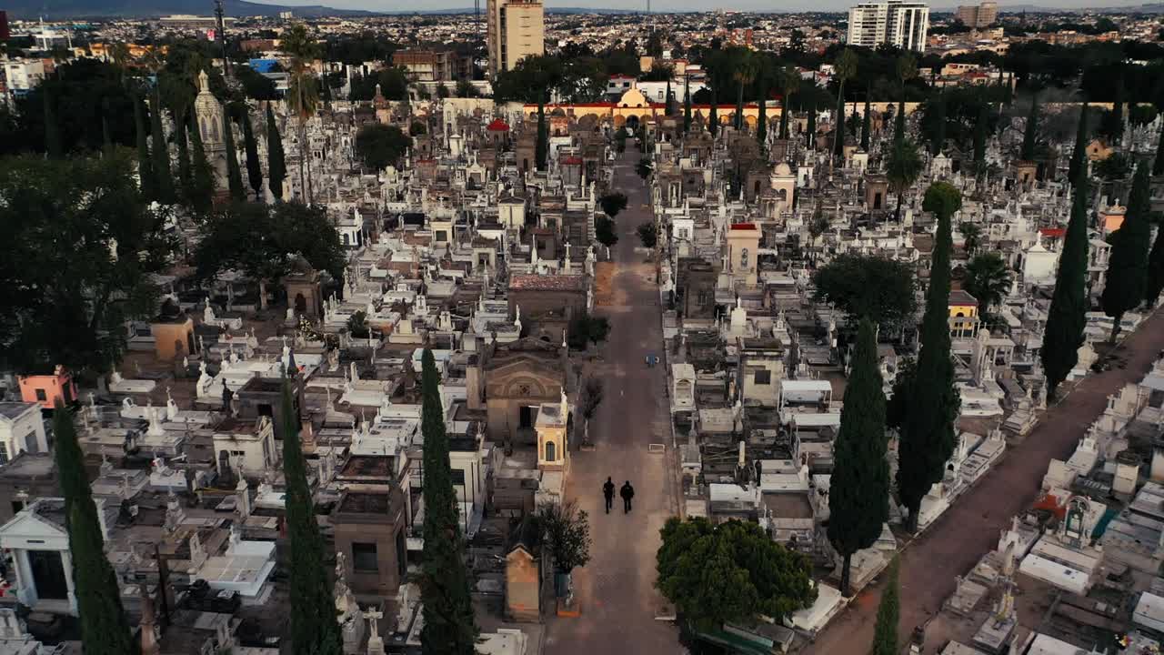 Pante&oacute;n de Mezquit&aacute;n in Guadalajara, Mexico: Historic cemetery with famous tombs, Gothic architecture, and notable mausoleums