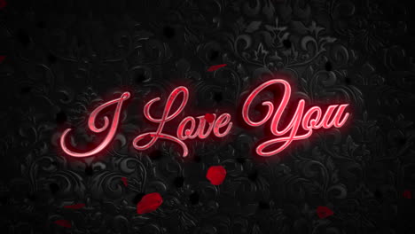 i love you text and motion romantic heart on valentines day 11