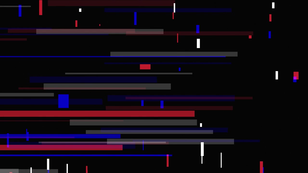 Digitaler Glitch-Effekt mit bewegten horizontalen Linien