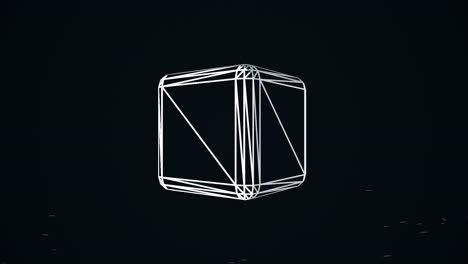 abstract wireframe cube