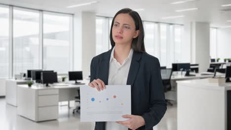 gerente india discutiendo el proyecto con los empleados