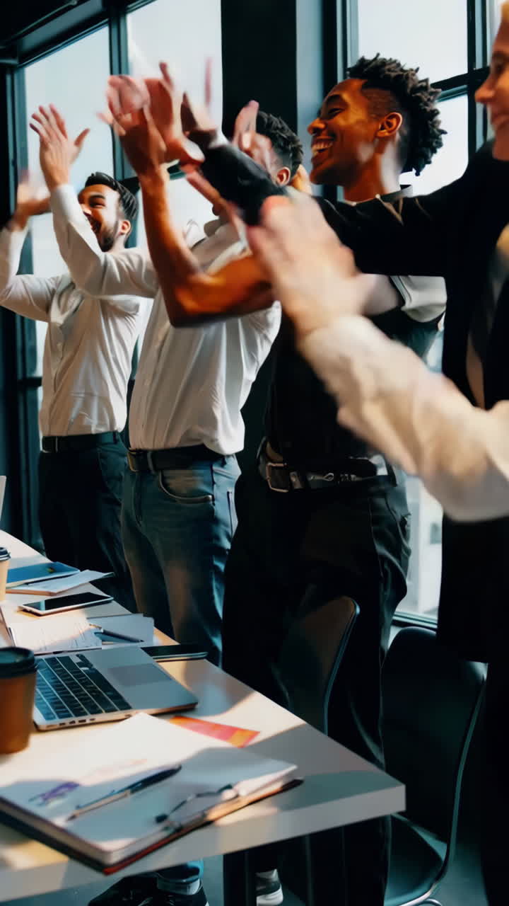 Successful Business Team Celebrating Success