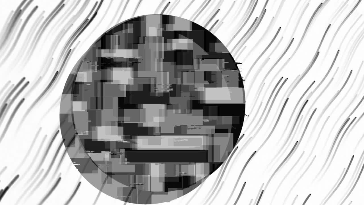 círculos de enfoque sobre rastros de luz negra