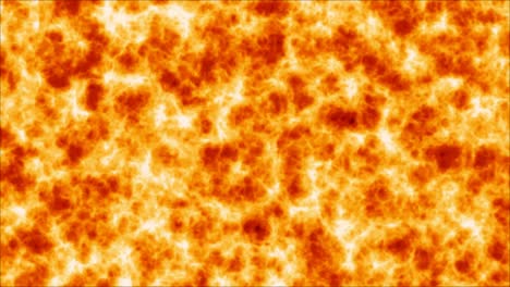 rayos de llama de magma de lava superficie de color rojo y naranja flujo lento abstracto azulejos de pared fondo de movimiento y borde de llama blanca
