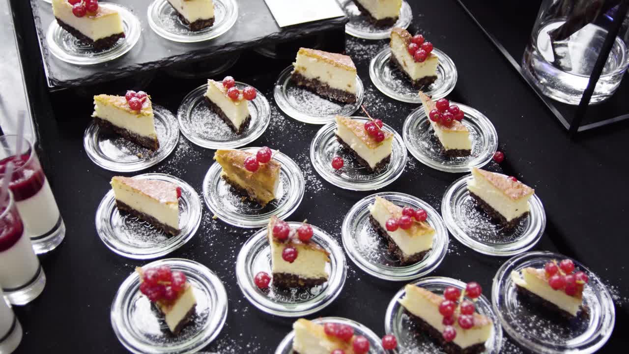 Delicious Cheesecake with Red Currants Buffet