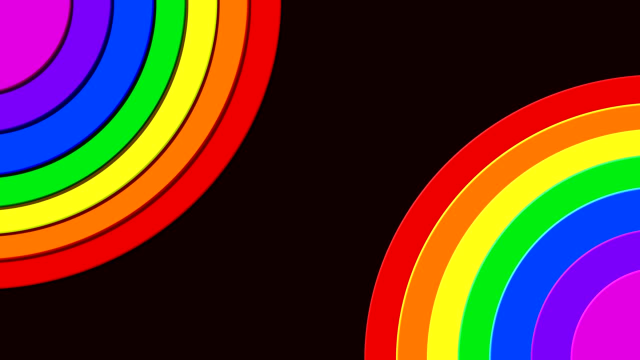 4k arco iris animado de fondo en bucle