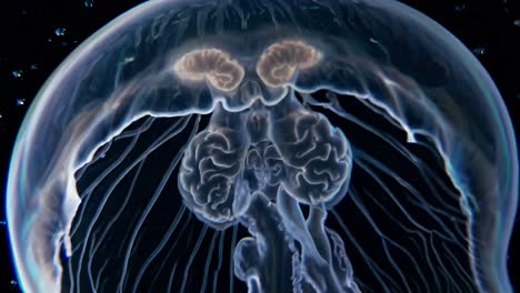 primer plano de una medusa