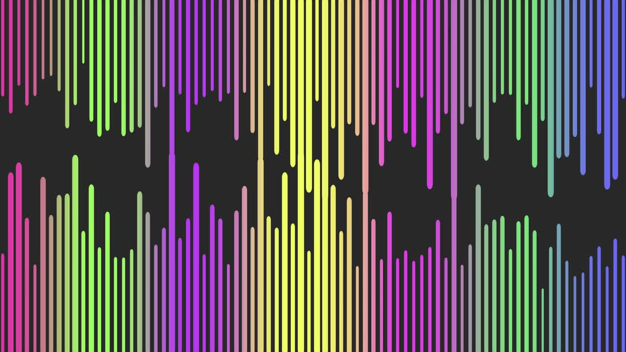 onda sonora colorida contra un fondo oscuro