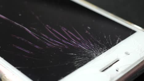 broken smartphone screen