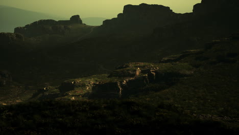 misty mountain landscape
