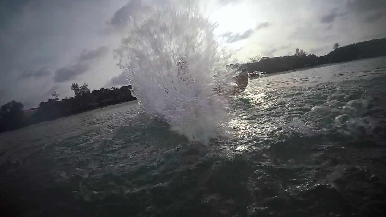 Splashing in the Ocean