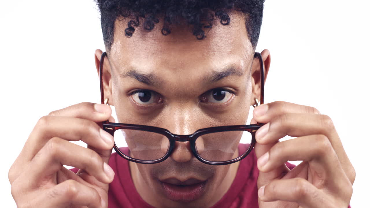 wow, sorpresa y cara de hombre con gafas