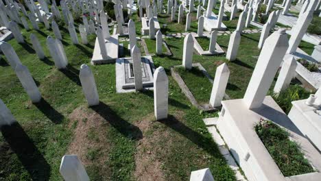 sarajevo cemetery drone view