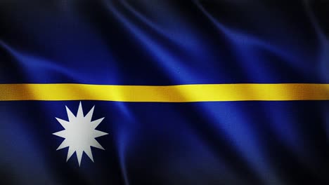 Flagge-Von-Nauru-Weht-Im-Hintergrund