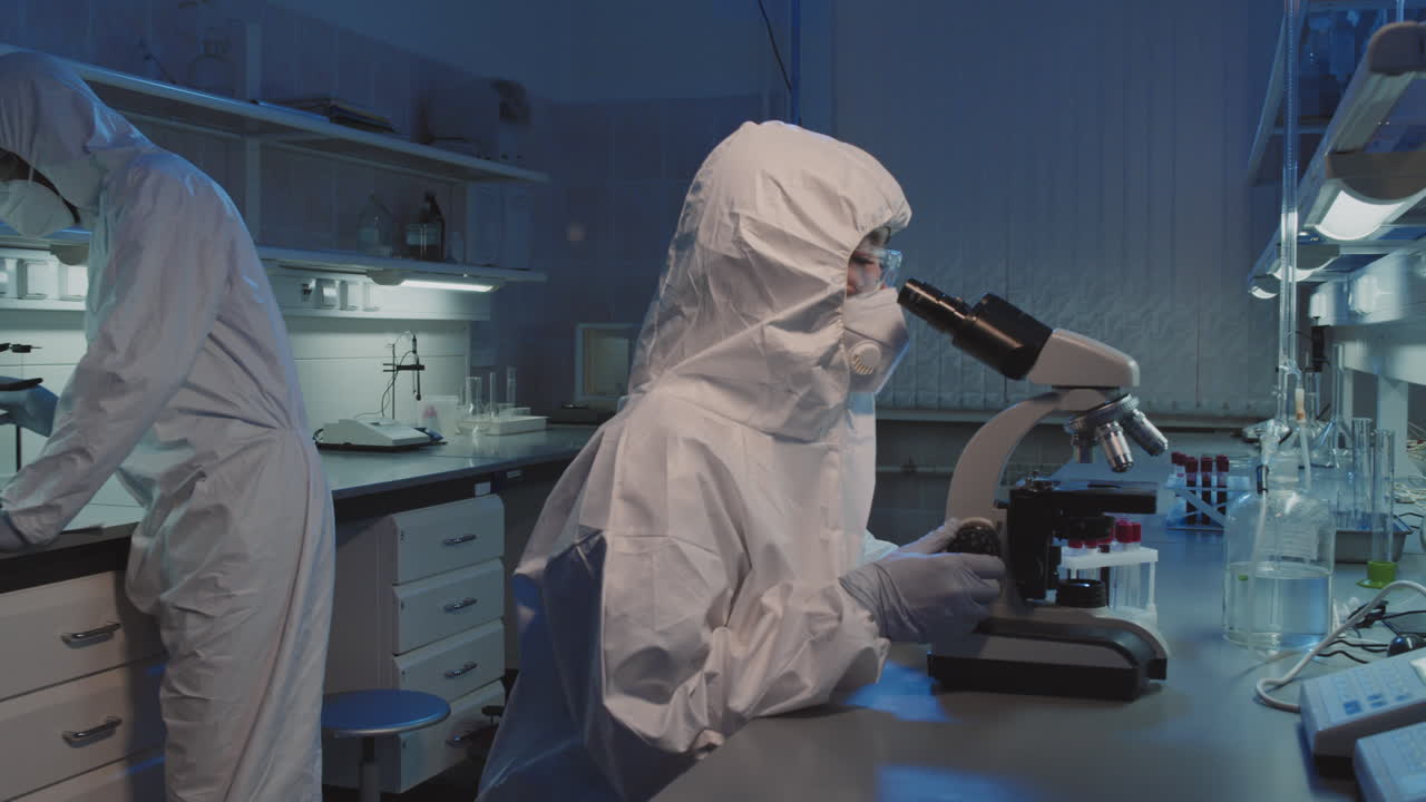 Epidemiologists Working in Lab