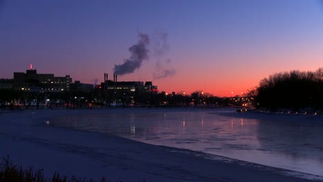 centro de winnipeg manitoba canadá al atardecer 7