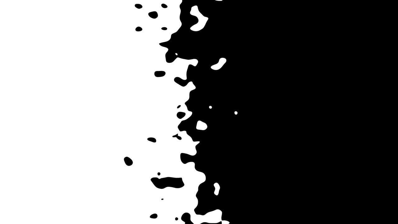 gráficos de movimiento cgi abstract, fondo animado con formas en movimiento en blanco y negro. bucle de diseño de movimiento cg.