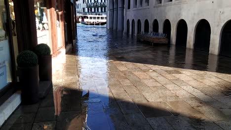 inundación del gran canal de venecia