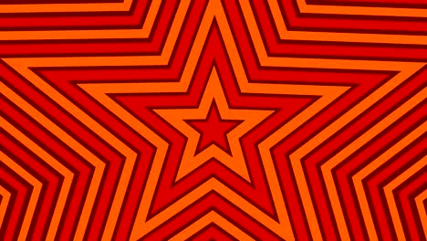 star loop geometric colorful expanding shape background red orange soviet
