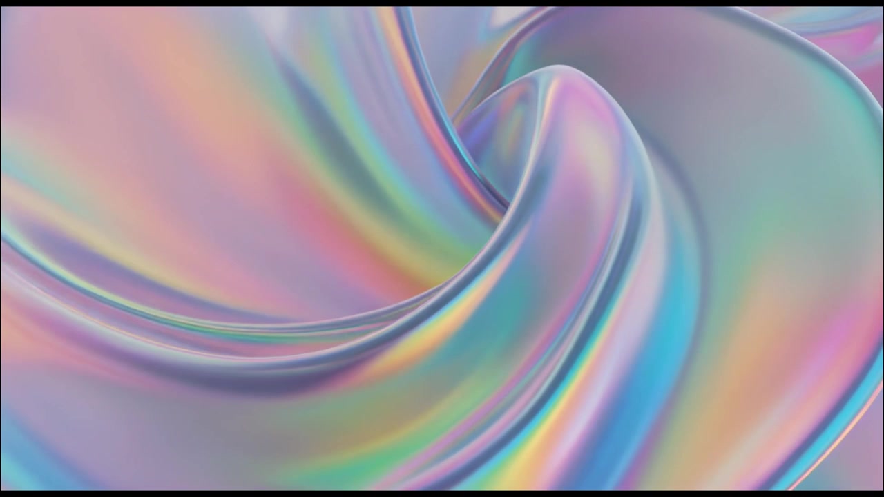 Abstract Iridescent Liquid Wave Motion Background