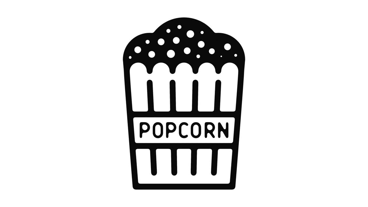 Popcorn linje rörelsegrafik