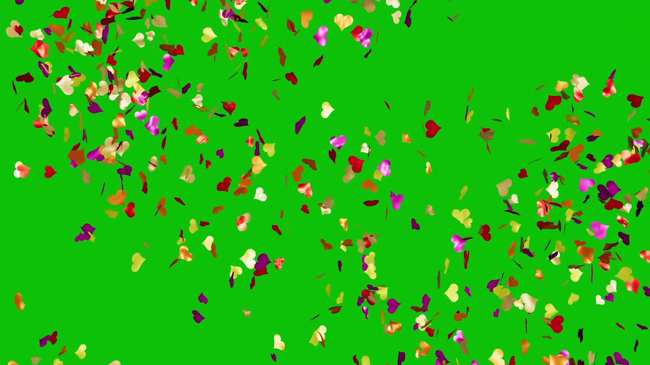 ducha de corazones brillantes