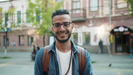 young man in the city