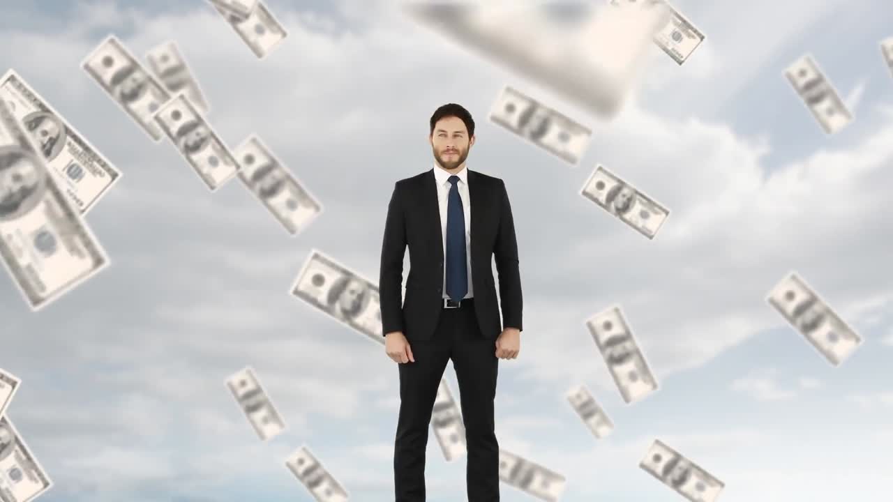 お金を稼ぐビジネスマン