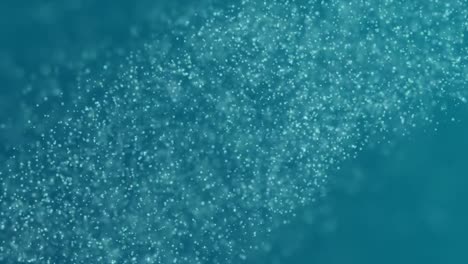 abstract teal particles