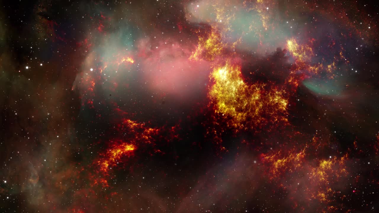 Exploración espacial a través de una nebulosa del espacio exterior