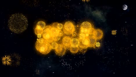edición limitada de deseos de texto revelan de las partículas de fuegos artificiales tarjeta de felicitación.