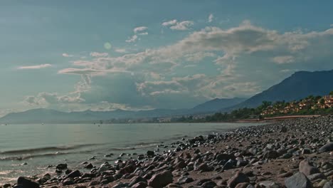 Timelapse-of-Marbella-during-the-daytime-tilting-up,-Spain
