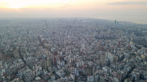 buenos aires aerial drone argentina sunrise urban city south america buildings skyline
