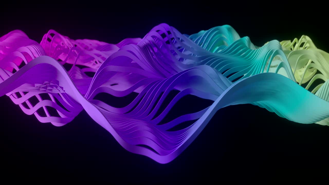 4K Abstract Depiction of a Digital Network.