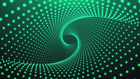 spinning dots eye - loop -turquoise