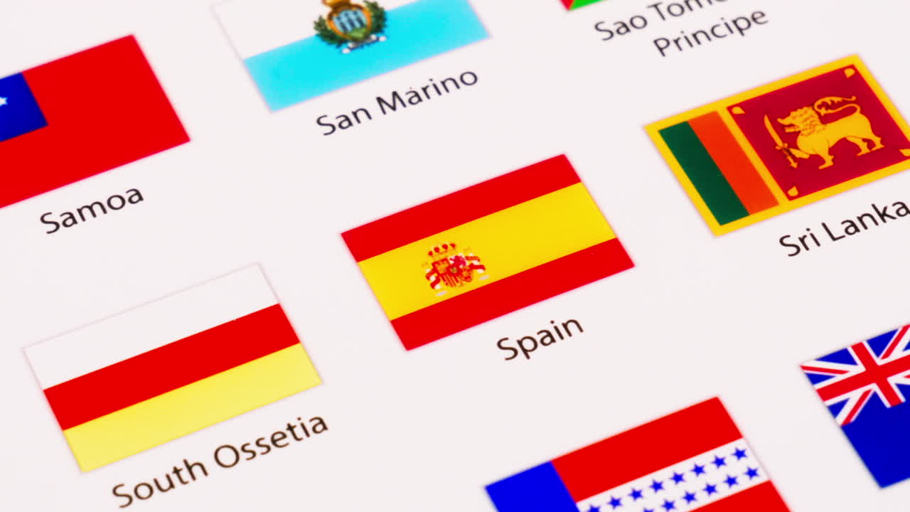 Zoom came out of the flags of several countries in the world and begins the letter &amp;quot;S