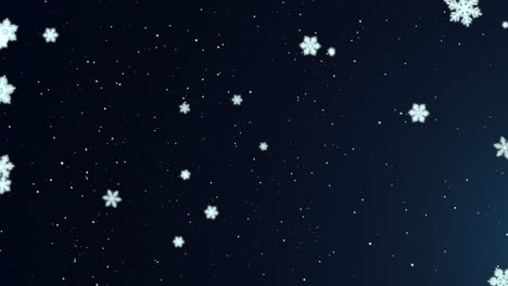 White-snowflakes-and-stars-and-abstract-bokeh-particle-1