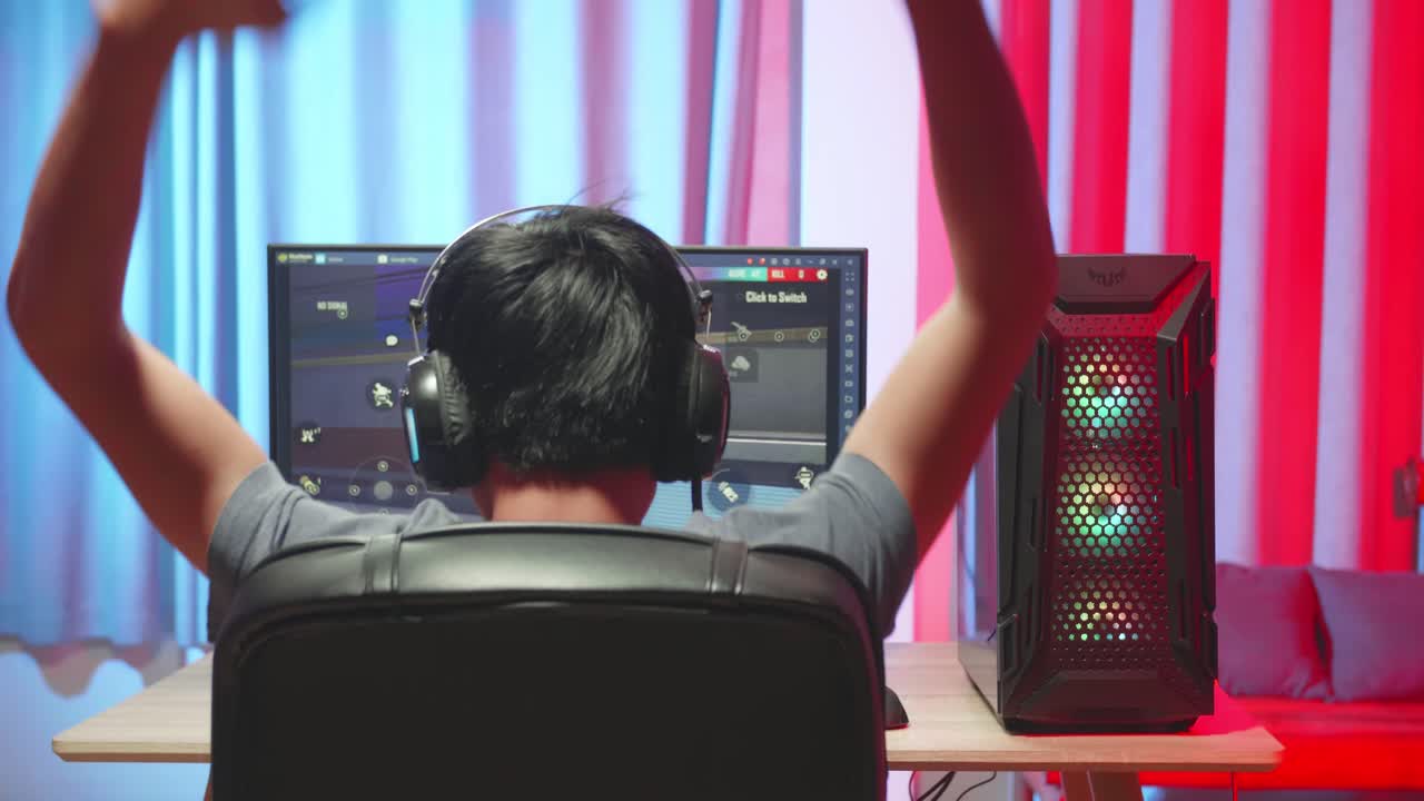 Player Celebrates Victory