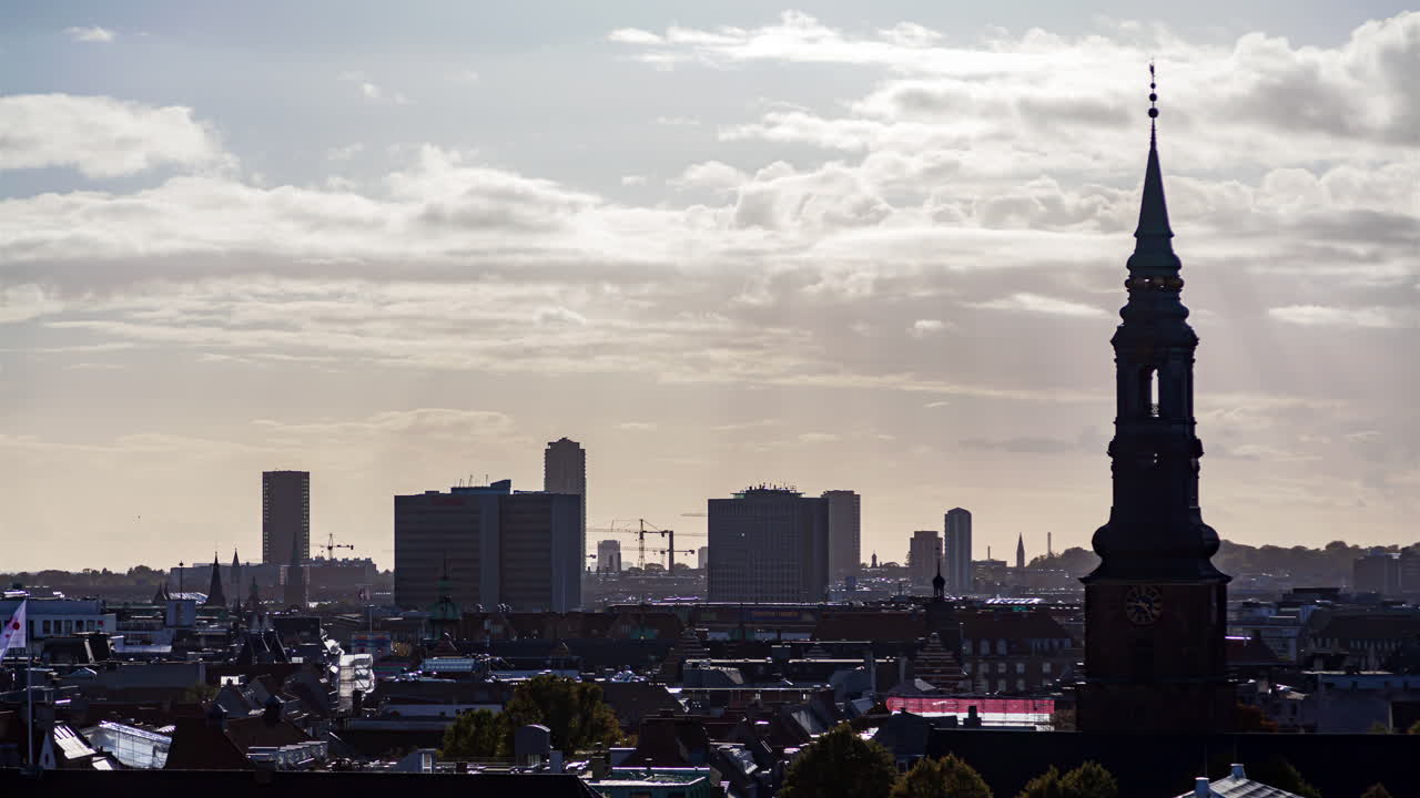 Copenhagen Skyline Timelapse: Towers &amp;amp;amp; Old Town Horizon